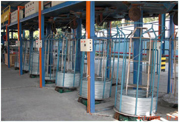 wire pay-off of wire galvanizing line